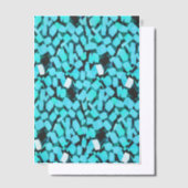 Blauwe lawinevellum-papier vellum uitnodigingen (Offset)