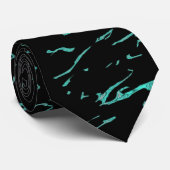 Blauwe lecks stropdas (Opgerold)