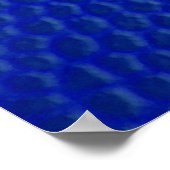 Blauwe lederhuid textuur poster (Hoek)