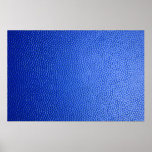 Blauwe lederhuid textuur poster