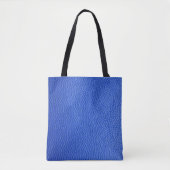 Blauwe lederhuid textuur tote bag (Voorkant)