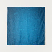 Blauwe ledertextuur wandkleed (Voorkant (horizontaal))