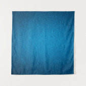 Blauwe ledertextuur wandkleed (Voorkant)
