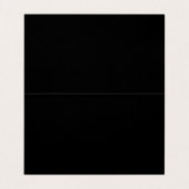 Blauwe Leer Textuur | Goud Trim Metallic Folie Visitekaartje (Binnenkant ongevouwen)