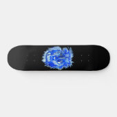 Blauwe Leeuw Geest Persoonlijk Skateboard (Horizontaal)