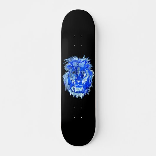 Blauwe Leeuw Geest Persoonlijk Skateboard (Voorkant)