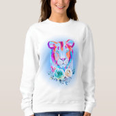 Blauwe leeuwin sweatshirt (Voorkant)