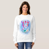 Blauwe leeuwin sweatshirt (Voorkant volledig)