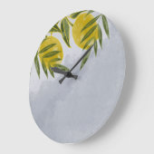 Blauwe legant botanische emon grote klok (Hoek)