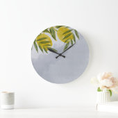 Blauwe legant botanische emon grote klok (Huis)