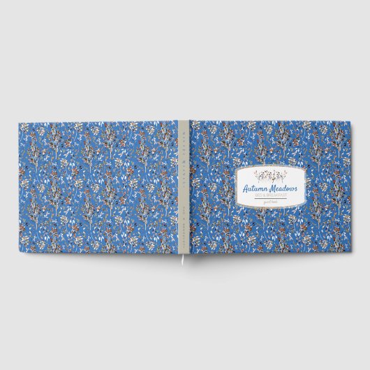 Blauwe legante ventilatiehal gastenboek (Volledig)