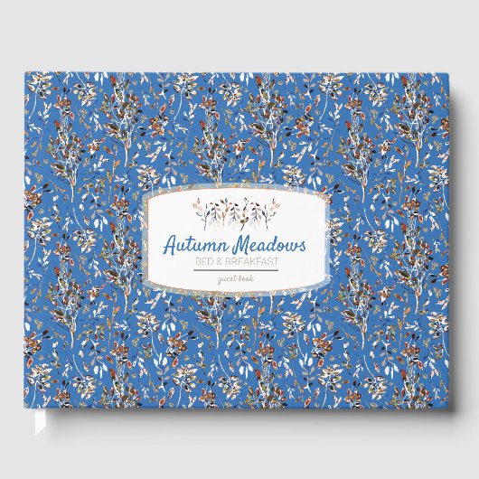 Blauwe legante ventilatiehal gastenboek (Voorkant)