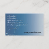 Blauwe legante Visitekaartjes (Achterkant)