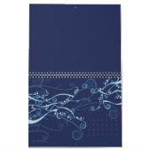 Blauwe lege kalender met feestdagen 12 maanden (Jan 2026)