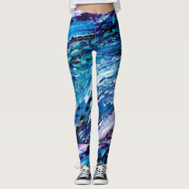 Blauwe Leggings