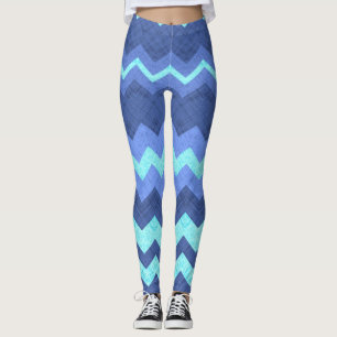 blauwe leggings