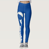 Blauwe leggings (Voorkant)