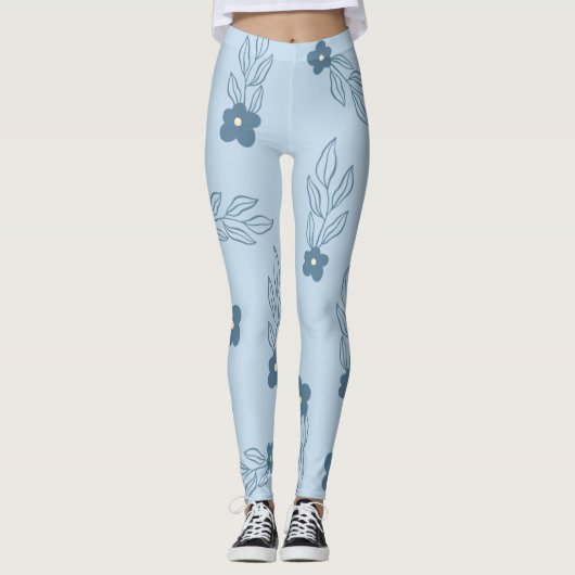 BLAUWE LEGGINGS (Voorkant)