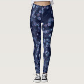Blauwe Leggings met ruitlichten (Voorkant)
