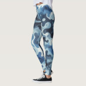 Blauwe Leggings van Camouflage (Links)