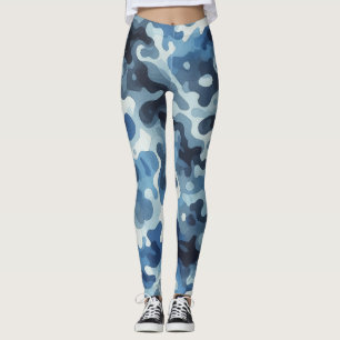 Blauwe Leggings van Camouflage