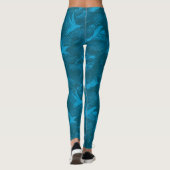 Blauwe Leggings voor vrouwen (Achterkant)