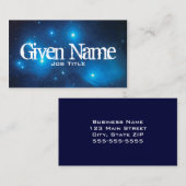 Blauwe leiades visitekaartje (Voorkant / Achterkant)