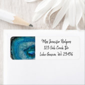 Blauwe leisteensteen Pareltjes Etiket (Insitu)