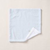 Blauwe Lelie van het Dal Schilderij Blauwe Streep Bad Handdoek (Wasdoekje)