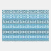 Blauwe, lelijke kerstkeuter inpakpapier vel (Voorkant 3)