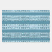 Blauwe, lelijke kerstkeuter inpakpapier vel (Voorkant 2)