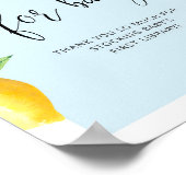 Blauwe Lemon boeken voor baby Poster (Hoek)