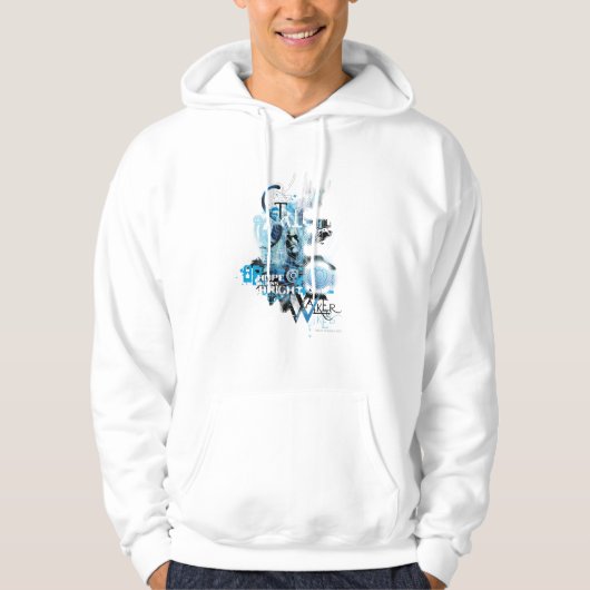 Blauwe leng Grafisch 1 Hoodie (Voorkant)