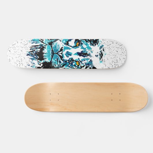 Blauwe leng | Lion Skateboard (Horizontaal)