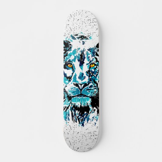 Blauwe leng | Lion Skateboard (Voorkant)
