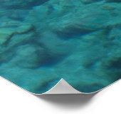 Blauwe lente afdrukken poster (Hoek)