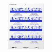 Blauwe Lente Bloesem Etiket (Full Sheet)