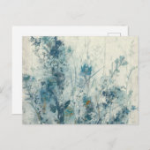 Blauwe lente briefkaart (Voorkant / Achterkant)