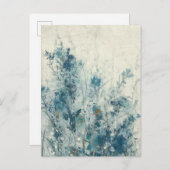 Blauwe lente briefkaart (Voorkant / Achterkant)