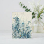 Blauwe lente briefkaart (Staand voorkant)