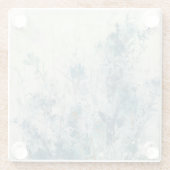 Blauwe lente glazen onderzetter (Achterkant)