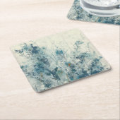 Blauwe lente kartonnen onderzetters (Schuin)