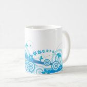 Blauwe lente koffiemok (Voorkant rechts)