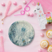 Blauwe lente papieren bordje (Feest)