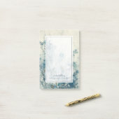 Blauwe lente post-it® notes (Op bureau)