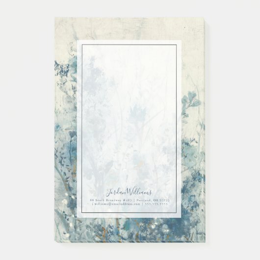 Blauwe lente post-it® notes (Voorkant)