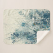 Blauwe lente sherpa deken (Voorkant (horizontaal))