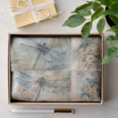 Blauwe lente tissuepapier (Geschenk)