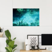 Blauwe lente waterafdruk poster (Thuiskantoor)