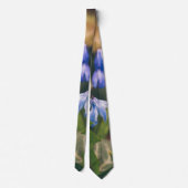 Blauwe lentevloer stropdas (Achterkant)